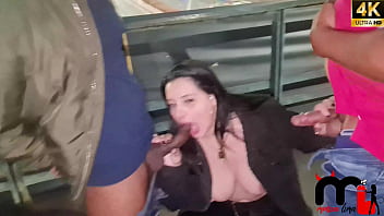 Preview 2 of Saggy Skinny Granny Tits - Ap&oacute_s o role o corno duvidou que eu foderia com os machos que estavam no viaduto da Av. 23 de maio,  tadinho dele acabei sendo fodida e levando um banho de porra. (Lalla Potira - Bill Smoke - Toda Hora sem parar)