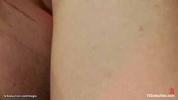 Preview 4 of Fake Taxi Any - Tattooed big cock shemale fuck couple
