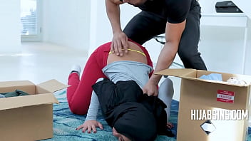 Preview 2 of Amerikan Prant - Stepsis In Hijab Punished For Disobeying