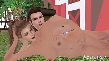 Preview 3 of Auntie Chilransex - Public park: Sex,  Blowjob and pussy creampie Cartoon Sex