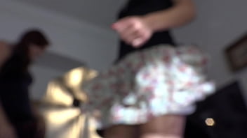 Preview 1 of Booba Pusin - Atomic Girl Wedgies with Panties and No Panties Try on Tight Pussy Hot Girls Party