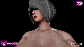 Preview 1 of Miku Aono - 2B XL table fuck