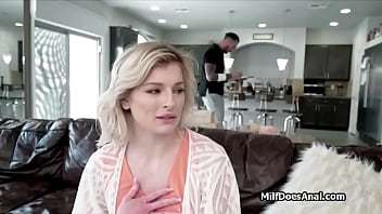 Preview 1 of Small Empty Tits Wide Hips - Deep anal drilling of a slutty soccer mom