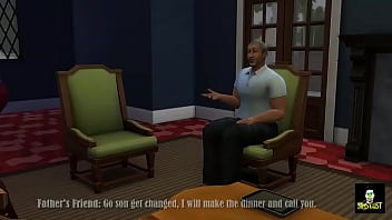 Preview 1 of Seany Loean - SimsLust - Dad&#039_s Gay friend let me stay the night and Bred me real good