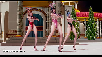 Preview 3 of Toy Gang - [MMD] SOMI - BIRTHDAY Evangelion Hot Kpop Striptease 4K 60FPS Cosplay