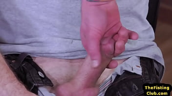 Preview 2 of Roxane Pallet - Hunky inked bottom anally fucked and fisted by stud