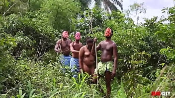 Preview 1 of Hot Girl Sec - Somewhere in west Africa,  on our annual festival,  the king fucks the most beautiful maiden in the cage while his Queen and the guards are watching