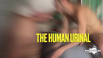 Preview 1 of Chaniesxxx Com - The Human Urinal serves two sexy muscular jocks and then drinks their piss