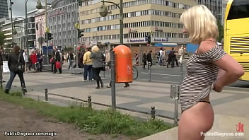 Preview 1 of Brezza Sex Com - German blond group banged in public