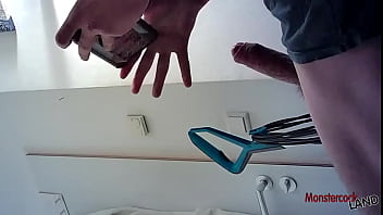 Preview 4 of Nasz Seks - Roommate watching porn and jerking huge thick cock