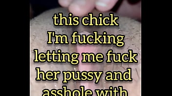 Preview 1 of Sdn 48 - PART 1- Fucking this chick doggystyle with a dildo in her ass until I cum inside her pussy from behind