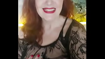 Preview 1 of Hotel Wife Bbc Gangbangwatch - Рыжая дама в чёрном прозрачной ночнушке