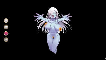 Preview 2 of Apron E - Get To Work,  Succubus-Chan [PornPlay Hentai Game] Ep.1 a succubus milking that cowgirl huge tits while she masturbate