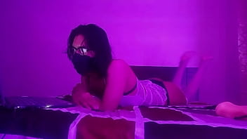 Preview 2 of Bollywoos Nude Com - cute guy in lingerie erotically moves and shows his dick and butt plug