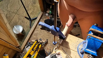 Preview 2 of Jija Sali Ki Blue Film Hindi - Screwing PoleCBT&#039_s foreskin Part1