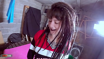 Preview 1 of Mom And Boy Fuke Video - Testing the new fuck machine with Agatha Dreadlocks having multi orgams