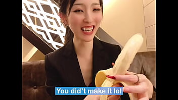 Preview 4 of Arb Oman Sexcom - BLOWJOB TO BANANA to put the condom on Japanese amateur handjob.