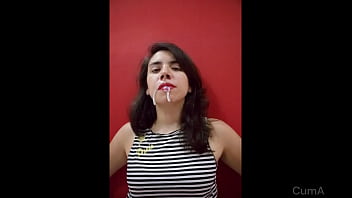 Preview 1 of Sik Boobs - Photo Slideshow #1: CFNM Double cumshot! (Facial   Blowjob   Mouthful)