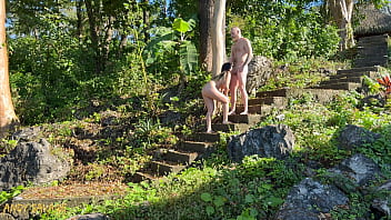 Preview 1 of Nikki Sexx Jens Rum - OUTDOOR Domination fucking in the sun
