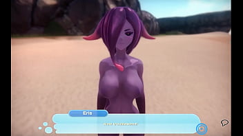 Preview 2 of Wuhaag 4wat - Monster Girl Island [Monthly Hentai game] Ep.14 hornet monster girl t by a lesbian purple slime girl