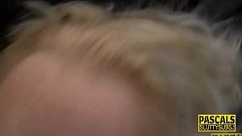 Preview 2 of Romantic Lesbo - Bdsm blonde slut deep throats