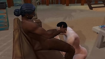 Preview 4 of Wwwo Xxx - Black gay hunks fuck white twinks in their beach house - Part 1