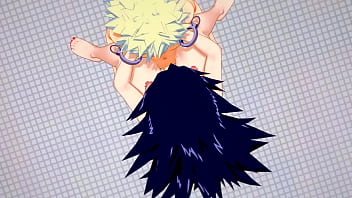 Preview 3 of How To Seduce Your Aunt - My Hero Academia Hentai - Bakugou Katsuki x Namuri Kayama Handjob with cumshot in her face and fucked with creampie - Sissy crossdress Japanese Asian Manga Anime Game Porn Gay