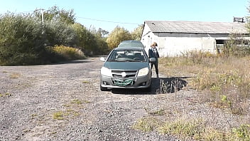 Preview 1 of Video Girl Sex Videos - Public sex. Sexy Milf Frina car broke down again. Random passer by guy helped to repair and fucked Frina with doggy style on hood of auto. Outdoor Outside Outdoors