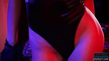 Preview 1 of Tg2club Bianca - Tiny Asian teen Vina Sky does a hot romantic dinner striptease for Playboy