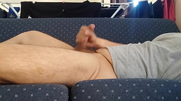Preview 4 of Sleeping Porn Sis Bro - Solo on couch