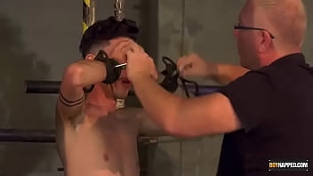 Preview 2 of Xcandal Video - Twink Jesse Evans restrained and dominated by Sebastian Kane