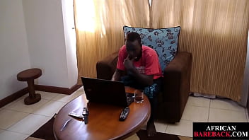 Preview 1 of Melanie Dp Part - Slim African strips and masturbates in indoor solo action