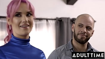 Preview 1 of Asshole Hd During Dinner - ADULT TIME - Bisexual Studs Join Big Booty Babe Siri Dahl For THE BEST MMF THREESOME!