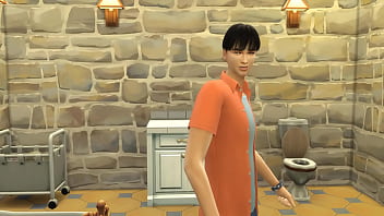 Preview 1 of Closeup Pov - step Mother bursts into her stepson while he masturbates in the bathtub - Mom and son fucked in the bathroom