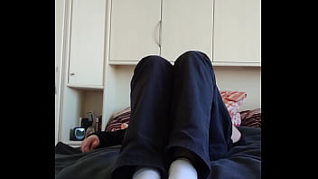 Preview 2 of Vater Anal - Meine wei&szlig_en Sneaker Socken
