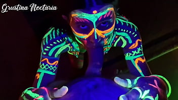Preview 3 of Xxx Anal Rape Tube - Fucked the wild slim girl in the UV- light