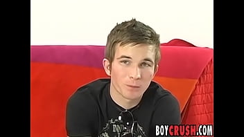 Preview 1 of Spitting Hd - Amateur Gabe Crawford interviewed before jerking and cumming