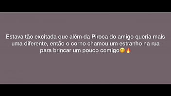 Preview 2 of Xxx Sebi - Novinha fez marido de corno dando para 2 na rua sem camisinha