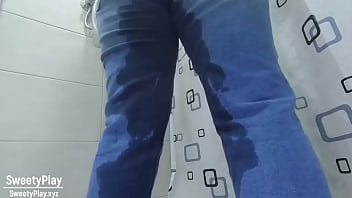 Preview 3 of Pakistan Gul Parna - Peeing desperation wetting jeans