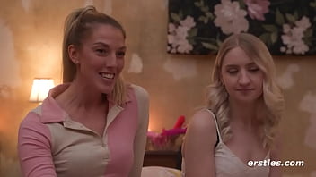 Preview 1 of Richeille Ryan - Sexy Lesbians Play a Game Which Leads To Hot Dildo Action