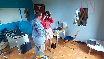 Preview 2 of Ayan Ali Jail Sex Xxnx - ENF Office domination. Boss undresses the secretary. Take off pantyhose and panties. Nude secretary. Chapter  1