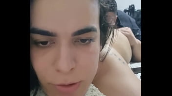 Preview 4 of Nur Farina - my friend likes to suck my ass to pass the time,  real