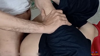 Preview 2 of Xxx Cam Video - Step Brother loves to fuck pussy of indian Big ass Step Sister in missionary style to watch her swinging Big Boobs and hairy armpits while fucking hard on bed in dirty Hindi audio