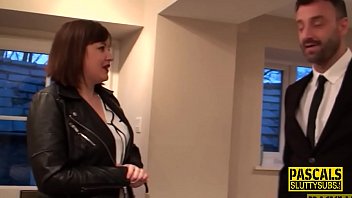 Preview 1 of Boy Fuck Boy Sexy Vidos - Chubby sub skank blows cock and gets fucked