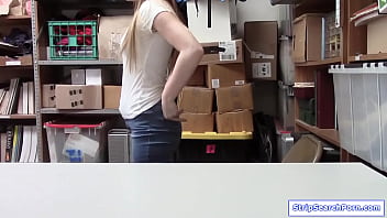 Preview 1 of Hot Mom Brani Love Xxx - StripSearchPorn.com - Petite shoplifter fucked by tall officer