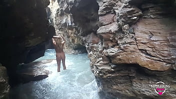 Preview 2 of 10year Oid - nippleringlover hot naked at nude beach pierced pussy extreme stretched pierced nipples