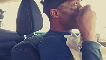 Preview 2 of Afrique Village - Images Of Smelling &amp_ Cumming On Wife Panty In The Car