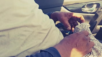 Preview 1 of Afrique Village - Images Of Smelling &amp_ Cumming On Wife Panty In The Car