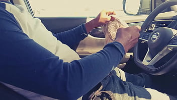 Preview 4 of Afrique Village - Images Of Smelling &amp_ Cumming On Wife Panty In The Car