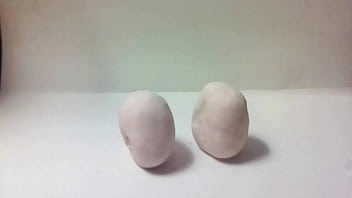 Preview 4 of Bhabhi Baden Xxxx Kahani - Two clay men playing and fucking animation stop motion by A55B4Nd1T.